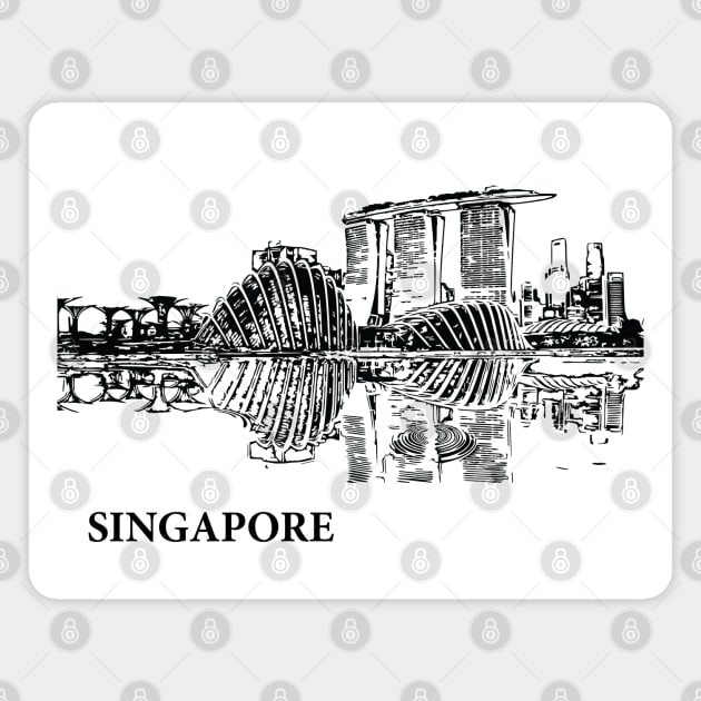 Singapore Magnet by Lakeric